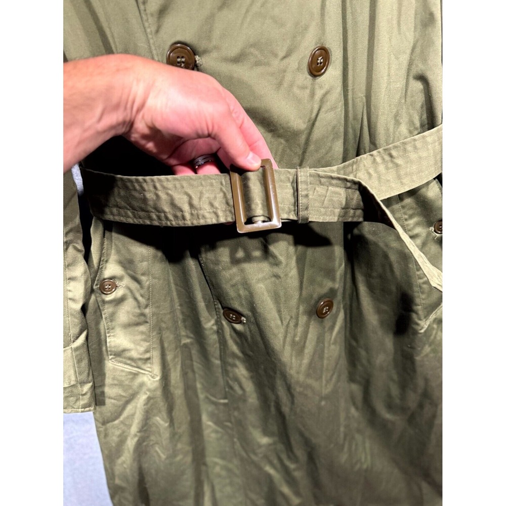 US Army War Winter Great Coat Lining OG-107 Overcoat Cotton Women Medium Green - Picture 3 of 13